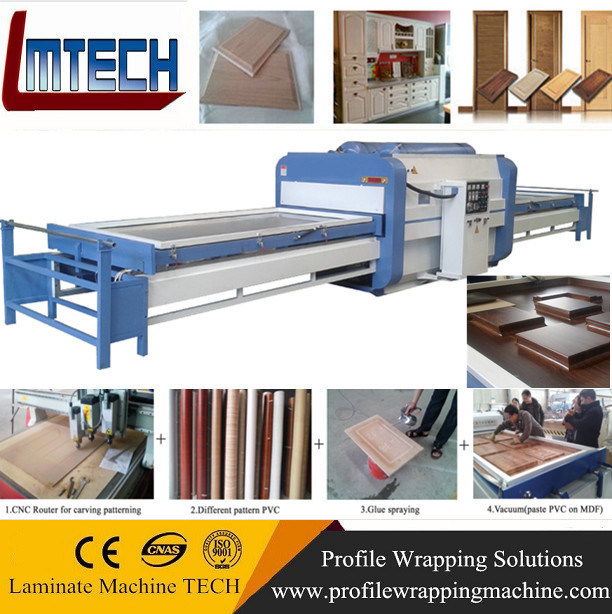 PVC veneer Vacuum Press Membrane Covering Machine