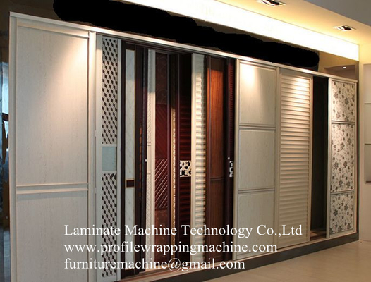 China PVC door Profile Wrapping Machien supplier
