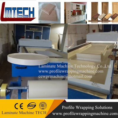 China pvc wood veneer Vacuum membrane press machine for doors making supplier