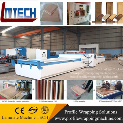 China TM-2480b vacuum membrane press machine for door and furniture laminaitng with pvc supplier