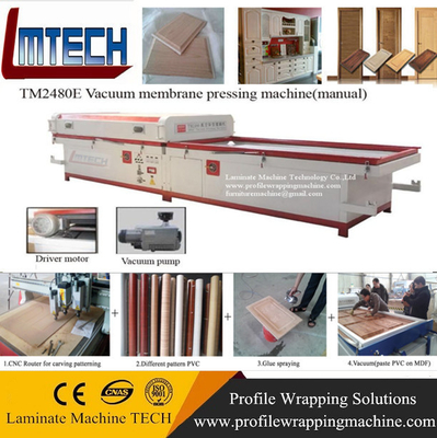 China modern front doors vacuum membrane press machine supplier
