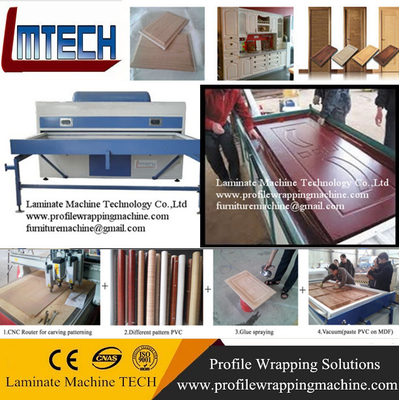 China High quality woodworking pvc foil vacuum membrane press machine supplier
