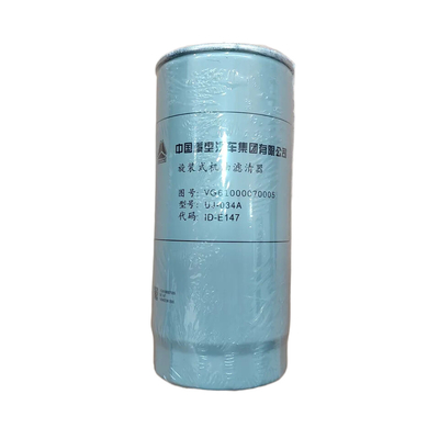 howo truck engine-Howo Parts Element JX0818 VG61000070005 Oil Filter supplier